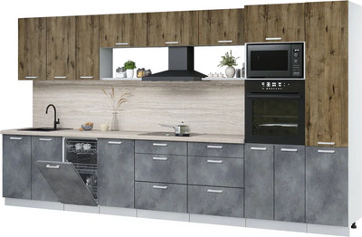 

Кухонный гарнитур, Мила Лайт 3.9-ПМ3