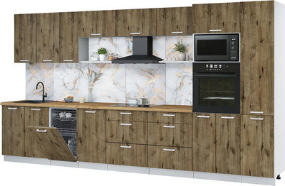 

Кухонный гарнитур, Мила Лайт 3.9-ПМ3