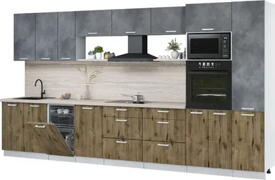 

Кухонный гарнитур, Мила Лайт 3.9-ПМ3