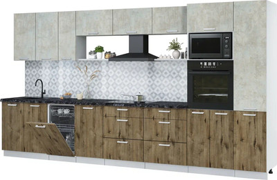 

Кухонный гарнитур, Мила Лайт 3.9-ПМ3