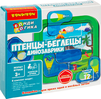 Игра-головоломка Bondibon Птенцы-Беглецы, динозаврики / ВВ6662 -
