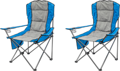 Комплект кресел складных Sundays ZC-CC008 (2шт, синий/серый) -