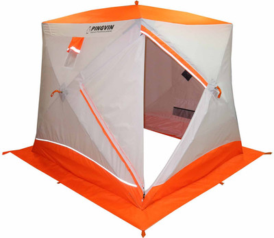 Палатка Пингвин Shelters Призма Brand New 200x185 Композит (белый/оранжевый) -
