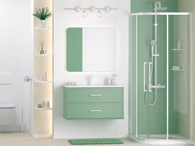 

Тумба с умывальником, Verde 90 / Ver-09090-0102Я+B-OND090-01