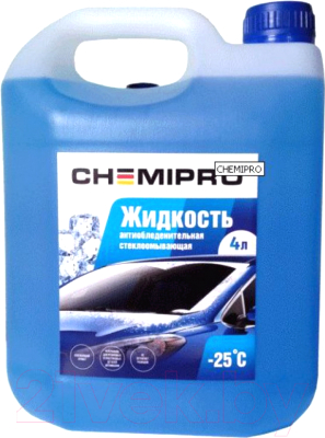 Жидкость стеклоомывающая Chemipro -25С Зимняя / CH001 (4л)