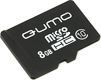 Карта памяти Qumo microSDHC (Сlass 10) 8GB (QM8GMICSDHC10NA) - 
