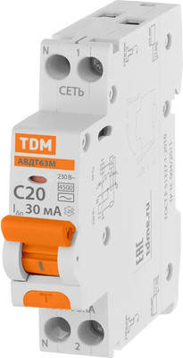 Дифференциальный автомат TDM SQ0202-0066 -