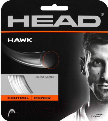 Струна для теннисной ракетки Head Hawk 17 / 281103 (12м, белый)