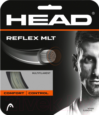 Струна для теннисной ракетки Head Reflex MLT 17 / 281304 (12м, натуральный)