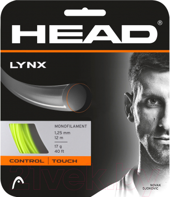 Струна для теннисной ракетки Head Lynx 17 / 281784 (12м, желтый )