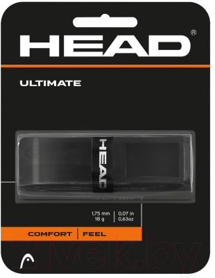 Грип для большого тенниса Head Ultimate / 285507 (1.75мм, черный)