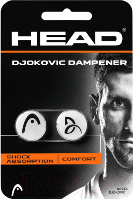 Виброгаситель для теннисной ракетки Head Djokovic Dampener / 285704 (2шт, белый)