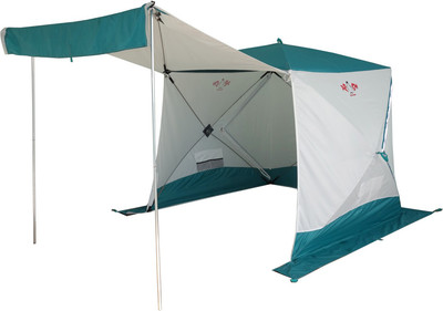 Палатка Пингвин Shelters Шелтерс Премиум 1-слойная 215x215 (белый/зеленый) -