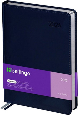 Ежедневник Berlingo Silver Pristine 2026г А4-В5 / DD6_82402  (184л) - 