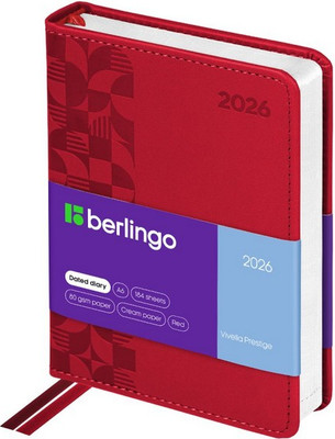 Ежедневник Berlingo Vivella Prestige 2026г А6 / DD6_80606 (184л) - 