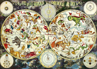 

Пазл, Небесная планисфера. 1680