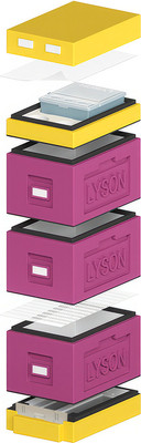 Улей Lyson Рут На 6 Рамок / WDD46 (фиолетовый/желтый) -