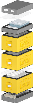 Улей Lyson Рут На 6 Рамок / WDD56 (желтый/серый) -