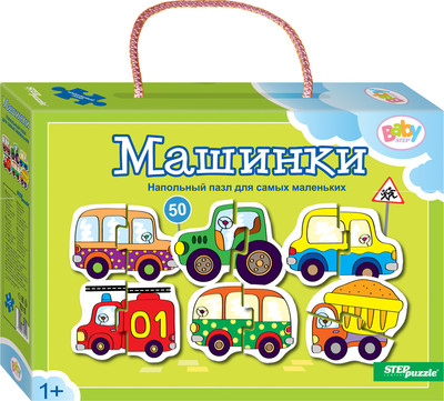 Развивающая игра Step Puzzle Машинки. Baby Step (малые) - 