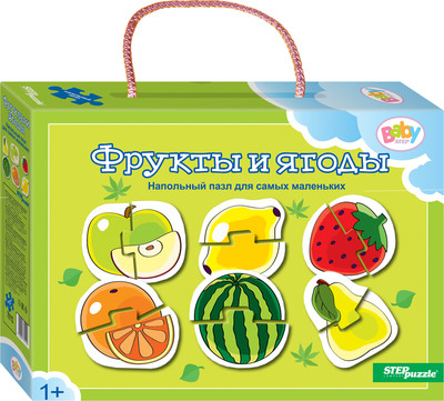 Развивающая игра Step Puzzle Фрукты и ягоды. Baby Step (малые) - 