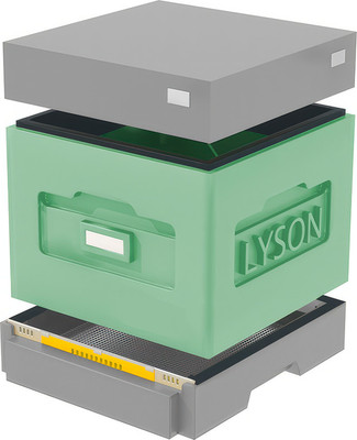 Улей Lyson Дадан На 10 Рамок / WKG24 (зеленый/серый) - 