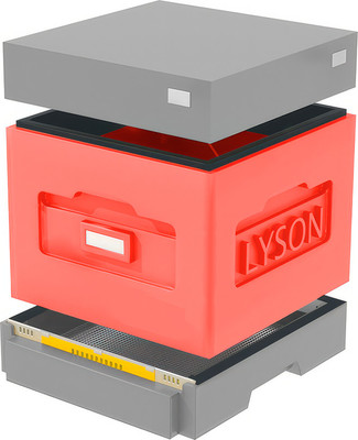 Улей Lyson Дадан На 10 Рамок / WKG33 (красный/серый) - 