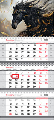 Календарь настенный BG Черная грация / 380935 (2026г) - 