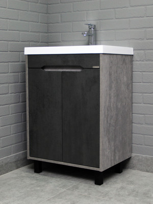Тумба под умывальник Домино Unit 60 Loft В2 (бетон) -