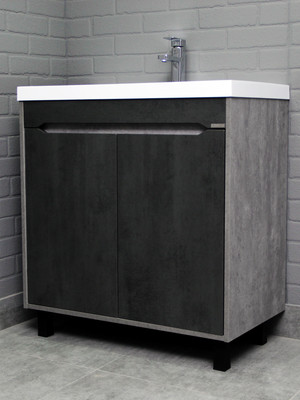 Тумба под умывальник Домино Unit 80 Loft В2 (бетон) - 