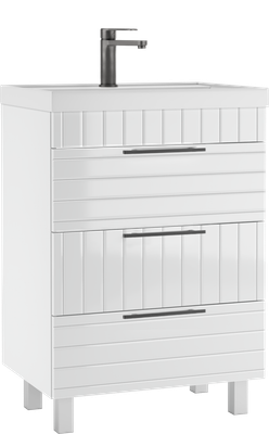Тумба под умывальник Домино Unit 60 Topaz с тремя ящиками В3 -