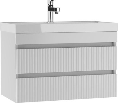 Тумба под умывальник Айсберг Unit 80 Бриз с двумя ящиками В2 -