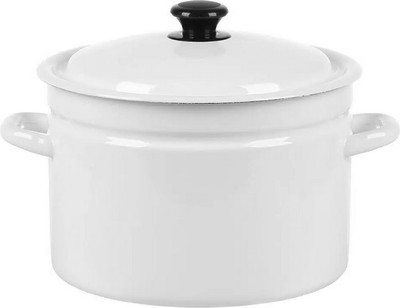 Кастрюля КМЗ 41804-202-У2 (без рисунка, белый) - 