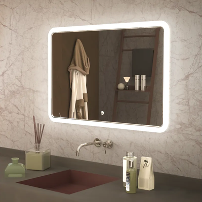 Зеркало Axus Conrad 80x60 Влагостойкое с подсветкой и гравировкой - 