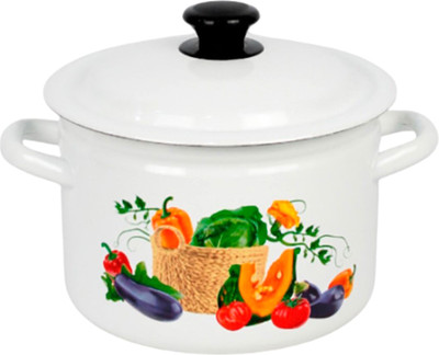 Кастрюля КМЗ Сочные овощи / 41704-142/6-У4 (белый) -