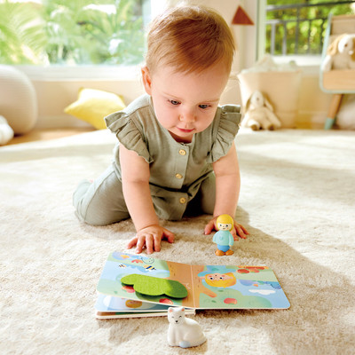 Развивающий игровой набор Hape Девочка и кошка / E3430_HP - 