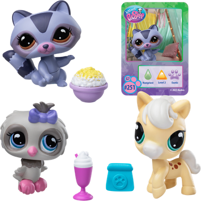 Игровой набор Hasbro Littlest Pet Shop Три друга Ночной перекус / 00736_LPS -