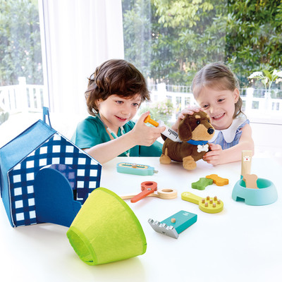 Набор доктора детский Hape Ветеринарная клиника для щенков / E3229_HP - 