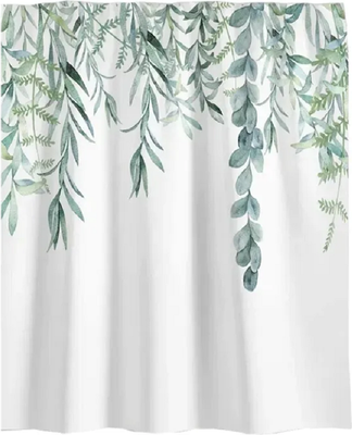 Шторка-занавеска для ванны ILLU 180x180 / LH2431916 (лиана) -