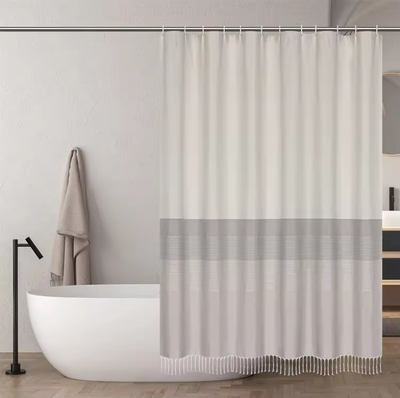 Шторка-занавеска для ванны ILLU 180x180 / LH2431928 (бежевый) -