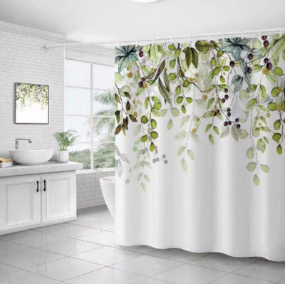 Шторка-занавеска для ванны ILLU 180x180 / LH2431941 (летний букет) -