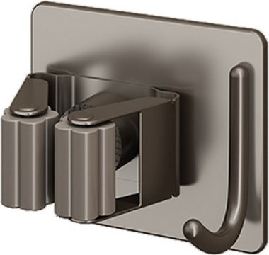 Держатель аксессуаров для ванной ILLU Y2440908 (серый металлик) - 