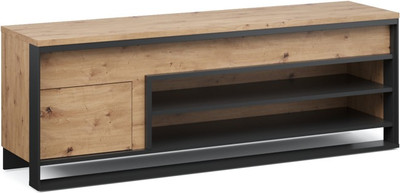 Тумба Империал Тринити ТВ (дуб онтарио/черный) - 