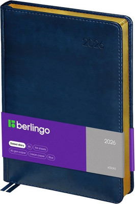 Ежедневник Berlingo  xGold 2026г А4-В5  / DD6_81401 (184л) - 