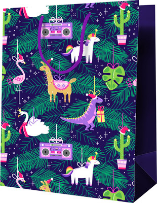 Пакет подарочный Meshu Новогодние игрушки / MS_52149 -