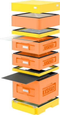 Улей Lyson Дадан На 10 Рамок / WK267OR (оранжевый/желтый) - 