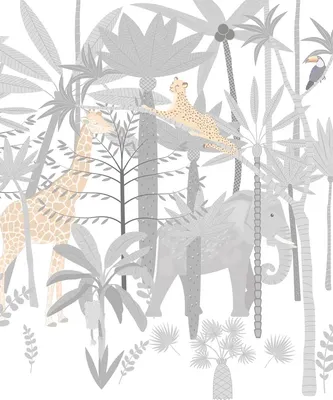 

Фотообои листовые, Джунгли зовут 27