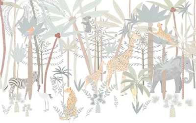 

Фотообои листовые, Джунгли зовут 28