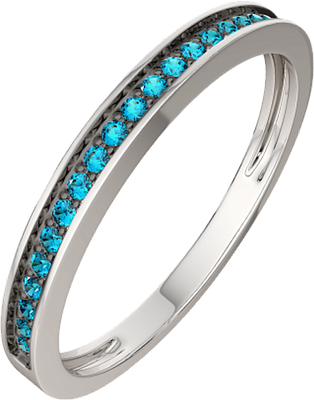 Кольцо из белого золота ZORKA 2D00410.14K.W (р.17, с бриллиантами) - 