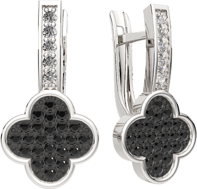 Серьги из серебра ZORKA 03101540.ZZ (с наношпинелью) -