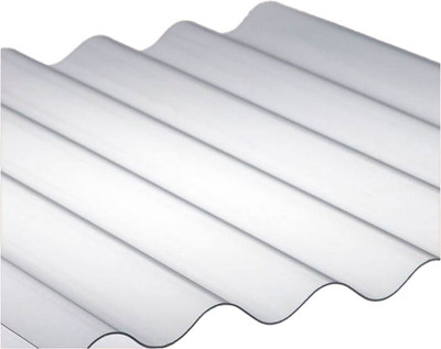 Монолитный поликарбонат ИМпласт 150х40 0.9мм / 15472 (5 листов, профилированный, шифер прозрачный) - 